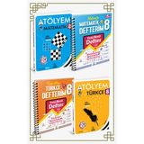 Arı Yayıncılık 8. SINIF ARI YAYINLARI TÜRKÇE+MATEMATİK ATÖLYEM VE DEFTER SETİ (Çok Renkli)