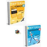 Arı Yayıncılık 8. Sınıf Türkçe Akıllı Defterim - Matematik Akıllı Defterim 2'li Set + Anahtarlık