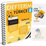 Arı Yayıncılık 8.sınıf Türkçe Konu Anlatım DEFTER+ZİHİNDENEME-KD596