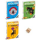 Arı Yayıncılık Arı 5. Sınıf Maarif Matematik Fen Bilimleri ve Türkçe Atölyem 3lü Set + Telefon Standı - Maarif Model