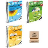 Arı Yayıncılık Arı 6. Sınıf Matematik Fen Bilimleri ve Türkçe Defterim 3lü Set + Telefon Standı