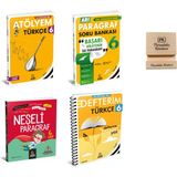 Arı Yayıncılık Arı 6. Sınıf Türkçe Atölyem ve Defterim Paragraf ve Neşeli Paragraf 4lü Set + Telefon Standı