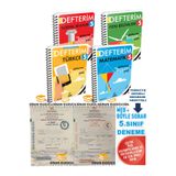 Arı Yayıncılık ARI YAYINLARI 5.SINIF MATEMATİK-TÜRKÇE-FEN-SOSYAL DEFTER 4 LÜ SET Sinan Kuzucu Deneme Hediyeli