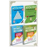 Arı Yayıncılık ARI YAYINLARI 6. SINIF MATEMATİK + FEN BİLİMLERİ ATÖLYEM VE DEFTER SETİ (Çok Renkli)