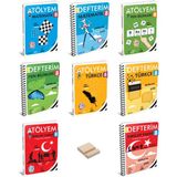 Arı Yayıncılık Lgs 8. Sınıf Matematik Fen Türkçe ve Inkılap Atölyem - Defterim 8li Set + Telefon Standı