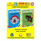 Arı Yayınları 2026 5.Sınıf Atölyem Seti Matematik Fen Yeni Müfredat Soru Bankası+Android Kalem