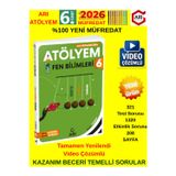 Arı Yayınları 2026 6.Sınıf Fen Atölyem 100 %Yeni Müfredat Soru Bankası+Android Kalem