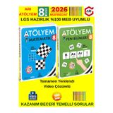 Arı Yayınları 2026 8.Sınıf Atölyem Seti Matematik Fen Beceri Temelli Soru Bankası+Android Kalem