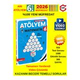 Arı Yayınları 6.Sınıf 2026 Atölyem Matematik %100 Yeni Müfredat Soru Bankası