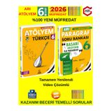 Arı Yayınları 6.Sınıf 2026 Atölyem Seti Türkçe-Paragraf %100 Yeni Müfredat+Tablet Kalem