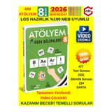 Arı Yayınları 8.Sınıf 2026 Atölyem Lgs Fen Video Çözümlü Yeni Ürün Soru Bankası+Kalem