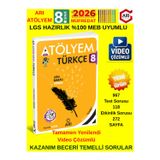 Arı Yayınları Lgs 2026 8.Sınıf Atölyem Türkçe Kazanım Beceri Temelli Soru Bankası+Android Kalem