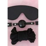 Arias Closet Gözlük Ağız Topu İp Üçlü Deri Harness Set