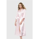 Aria's Closet Pembe Uzun Saten Sabahlık