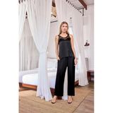 Arias Closet Viskon Dantelli Ve Dekolteli Saten Pijama Takımı