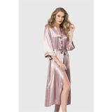 Aria's Closet Vizon Uzun Saten Sabahlık