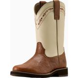 Ariat Kearney Erkek Yuvarlak Burun Western Binici Botu - Kahverengi - Krem