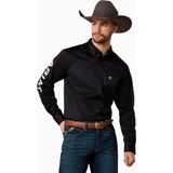 Ariat Team Logo Erkek Slim Fit Western Gömlek - Siyah - Beyaz - 2XL