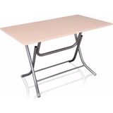 Arıcıoğlu 90x140 cm Katlanır Metal Yüksek Ayaklı Suntalam Ahşap Masa