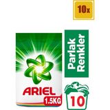 Ariel 1,5 kg Toz Çamaşır Deterjanı Parlak Renkler (x10) - 15 kg