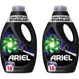 Ariel Canlı Parlak Siyahlar Sıvı Çamaşır Deterjanı 16 Yıkama x 2 Adet