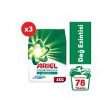 Ariel Dağ Esintisi 4 Kg Aquapudra Toz Çamaşır Deterjanı x3 Adet