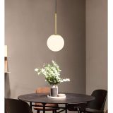 Ariel Eskitme Modern Avize Gold Kasalı, Beyaz Camlı