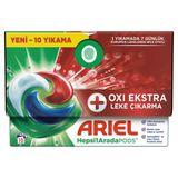Ariel Hepsi1Arada PODS Oxi Extra Leke Çıkarma Kapsül Çamaşır Deterjanı Beyazlar ve Renkliler 10 Yıkama