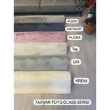 Aries Home Tavşan Tüyü Antrasit Yumuşak Makinada Yıkanabilir Kaymaz Kalın Dekoratif Post Halı ANTRASİT 160 x 230