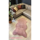 Aries Home Tavşan Tüyü Lila Yumuşak Makinada Yıkanabilir Kaymaz Ve Toplanmaz Süet Taban Post Halı 200 x 300 LİLA