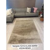 Aries Home Tavşan Tüyü Vizon Yumuşak Makinada Yıkanabilir Kaymaz Kalın Dekoratif Post Halı VİZON 100 x 200