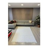 Aries Home Tavşan Tüyü Yumuşak Keçeleşmez Kaymaz Dekoratif Bella İthal Kalite Post Halı Beyaz 100 x 200