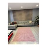 Aries Home Tavşan Tüyü Yumuşak Keçeleşmez Kaymaz Dekoratif Bella İthal Kalite Post Halı Pembe 80 x 150