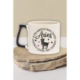 Aries Personality Traits Temalı Koç Burcu Özellikleri Doğum Günü Hediye Siyah Kulplu Kupa Bardak