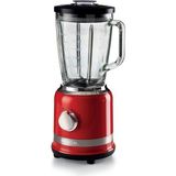 Ariete Blender Kırmızı 0585/00-4 Paslanmaz Çelik Bıçak, 4 Hız Fonksiyonu, 1000 Watt, 1,5 Litre, Cam