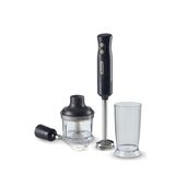 Ariete Breakfast El Blender Seti Siyah 0601/10-700 Watt, Paslanmaz Çelik Bıçaklar, Metal Ayak, 2 Kademeli Hız Ayarı, 600 ml Ölçü Kabı