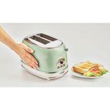 Ariete Ekmek Kızartma Makinesi 2 Dilim Yeşil 0155/14-810 Watt, Metal Gövde, 2 Dilim Kapasite, Buz Çözme, Isıtma, 6 Kızartma Ayarı, Kolay Temizlik, Çıkarılabilir Kırıntı Tepsisi - Acı Kahve