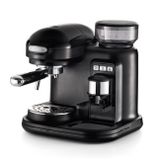 Ariete Moderna Espresso Kahve Makinesi Siyah 1318/02-1080 Watt, 15 Bar Basınç, Entegre Kahve Öğütücü, Entegre Süt Köpürtücü, Maxi Cappuccino Cihazı