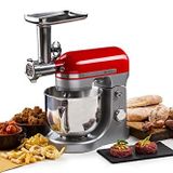 Ariete Moderna Mutfak Şefi ile Uyumlu Kıyma, Sosis ve Makarna Yapma Aparat Seti 4079/00 - Moderna Yoğurma Makinesi Aksesuarı, Stand Mikser Aparatı (1589 Moderna Mutfak Şefi ile Uygun)