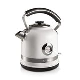 Ariete Moderna Su Isıtıcı Beyaz 2854/01 - Modern Kettle 1,7 Litre, 2000 Watt, Paslanmaz Çelik Gövde, Su Sıcaklığını Gösteren Termometre, 360° Kablosuz Taban