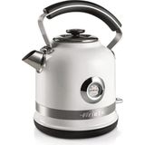 Ariete Moderna Su Isıtıcı Beyaz 2854/01 - Modern Kettle 1,7 Litre, 2000 Watt, Paslanmaz Çelik Gövde, Su Sıcaklığını Gösteren Termometre, 360° Kablosuz Taban