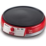Ariete Party Time Krep Makinesi Kırmızı 0202/00-1000 Watt, 30 cm Yapışmaz Plaka, Sıcaklık Aya - Çok Renkli