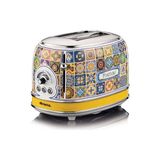 Ariete Positano Ekmek Kızartma Makinesi 2 Dilim 0155/1P - 810 Watt, Metal Gövde, 2 Dilim Kapasite, Buz Çözme, Isıtma, 6 Kızartma Ayarı, Kolay Temizlik, Çıkarılabilir Kırıntı Tepsisi - Acı Kahve