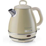 Ariete Vintage Elektrikli Su Isıtıcı 1 Litre Bej 2868/03 - Paslanmaz Çelik, Retro Kettle, 1630 Watt,