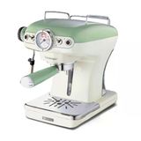 Ariete Vintage Espresso Makinesi Yeşil 1389/14 - Süt Köpürtme Başlığı, 900 Watt, 0,9 Litre Çıkarılabilir Su Tankı, Çıkarılabilir Damlam
