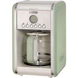 Ariete Vintage Filtre Kahve Makinesi Yeşil 1342/04-2 Lt Temperli Cam Sürahi, 12 Fincan Kapasite, 960 - Renkli