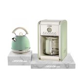 Ariete Vintage Kahvaltı İkilisi - 1 Yeşil (2877/04 Kettle + 1342/04 Filtre Kahve Makinesi)
