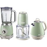 Ariete Vintage Yeşil Cam Blender-Rondo ve 1.7 lt Kettle Seti