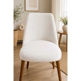 ARİFE HOME Büyük Oval Mutfak Sandalye Kılıfı- Likrali Yıkanabilir Lastikli Sandalye Örtüsü Chair Cover Tek adet