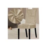 ARİFE HOME Kadife Likralı Sandalye Örtüsü Sandalye Kılıfı 1 Adet (vizon)